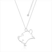 Buy Disney Winnie The Pooh Outline Necklace - Silver