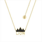 Buy Disney The Lion King Crown Necklace - Gold