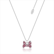 Buy Minnie Mouse Red Crystal Bow Necklace