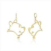 Buy Disney Winnie the Pooh Outline Drop Earrings