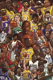Buy Basketball Superstars Poster