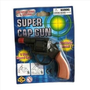 Buy Gun 8 Shot Diecast 4.25" Revolver Pistol Pretend Play