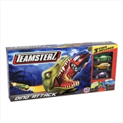 Buy Teamsterz Dino Attack Playset With 3 Diecast Vehicles
