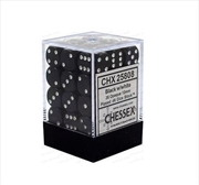 Buy Chessex: CHX 25808 Opaque 12mm d6 Black/White Block (36)