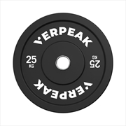 Buy VERPEAK Black Bumper weight plates-Olympic (25kgx1) VP-WP-104-FP / VP-WP-104-LX