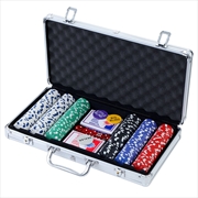 Buy Poker Chip Set 300PC Chips TEXAS HOLD'EM Casino Gambling Dice Cards
