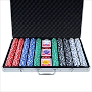 Buy Poker Chip Set 1000PC Chips TEXAS HOLD'EM Casino Gambling Dice Cards