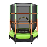 Buy Everfit Trampoline 4.5FT Kids Trampolines Cover Safety Net Pad Ladder Gift Green