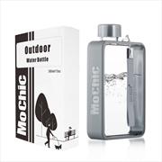 Buy A5 Flat Water Bottle Portable Travel Mug BPA Free Water Bottle (Grey)