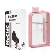Buy A5 Flat Water Bottle Portable Travel Mug BPA Free Water Bottle (Pink)