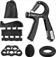 Buy 5 Pack Adjustable Resistance Hand Gripper Exerciser Workout Kit