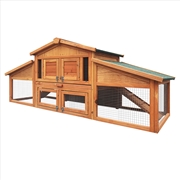 Buy i.Pet Rabbit Hutch Chicken Coop Wooden Pet Hutch 169cm x 52cm x 72cm