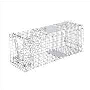 Buy Humane Animal Trap Cage 66 x 23 x 25cm - Silver
