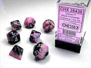 Buy Chessex Polyhedral 7-Die Set Gemini Black-Pink/White