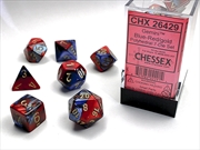 Buy Chessex Polyhedral 7-Die Set Gemini Blue-Red/Gold