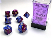Buy Chessex Polyhedral 7-Die Set Gemini Blue-Purple/Gold