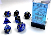 Buy Chessex Polyhedral 7-Die Set Gemini Black-Blue/Gold