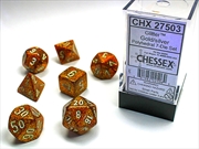 Buy Chessex Polyhedral 7-Die Set Glitter Gold/Silver