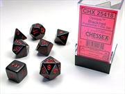 Buy Chessex Polyhedral 7-Die Set Opaque Black/Red