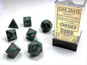 Buy Chessex Polyhedral 7-Die Set Opaque Dusty Green/Gold
