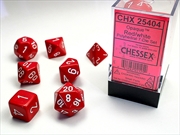 Buy Chessex Polyhedral 7-Die Set Opaque Red/White