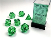 Buy Chessex Polyhedral 7-Die Set Translucent Green/White