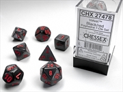 Buy Chessex Polyhedral 7-Die Set Velvet Black/Red
