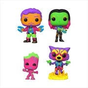 Buy Guardians of the Galaxy: Volume 2 - US Exclusive Blacklight Pop! 4-Pack [RS]