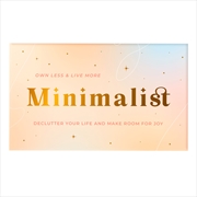 Buy Own Less & Live More Minimalist Cards