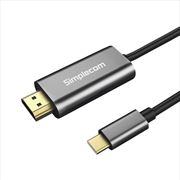 Buy Simplecom DA321 USB-C type-c to HDMI Cable 1.8M (6ft) 4K@30Hz