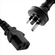 Buy 8WARE Power Cable 2m Male wall 240v PC
