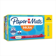 Buy Paper Mate Inkjoy 300rt Ball Pen Box Of 12 Red 