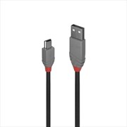 Buy Lindy 5m USB2 A-Mini-B, Anthra Line
