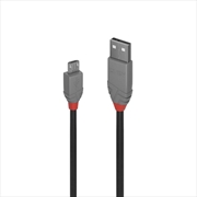 Buy Lindy 3m USB2 A-Micro-B Anthra Line