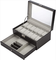 Buy Black Leather Watch Box Jewelry