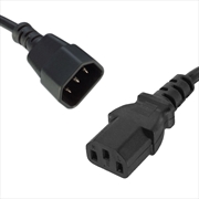 Buy 8WARE Power Cable Extension 1.8m IEC-C14 to IEC-C13 Male to Female