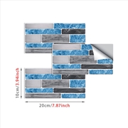 Buy 9pcs Mosaic Marble Bricks Self adhesive Stickers Raven Sky 