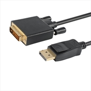 Buy ASTROTEK DisplayPort DP to DVI-D Male to Male Cable 2m 24+1 Gold plated Supports