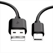 Buy 8WARE USB 2.0 Cable 2m Type-C to A Male to Male Black - 480Mbps