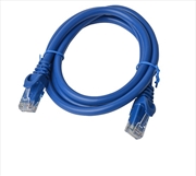 Buy 8WARE Cat6a UTP Ethernet Cable 1m Snagless Blue