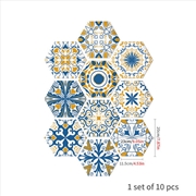 Buy 10pcs Multi Colour Tile Set Hexagon