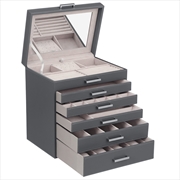 Buy Songmics Jewellery Box with 6 Layers and 5 Drawers