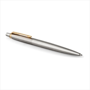 Buy Parker Jotter Ballpoint Pen Gold Trim Stainless Steel Blue