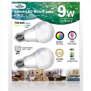 Buy Mv Smart Bulb 9w E27 Twin Pack