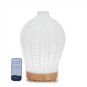 Buy Essential Oil Aroma Diffuser and Remote - 100ml Rattan White Mist Humidifier