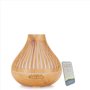 Buy Essential Oil Aroma Diffuser and Remote - 500ml Flat Top Wood Mist Humidifier
