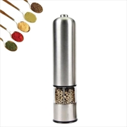 Buy Electric Salt or Pepper Grinder Stainless Steel Shakers Mill Battery Operated Light