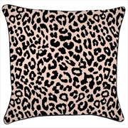 Buy Cushion Cover-With Black Piping-Jungle Peach-60cm x 60cm