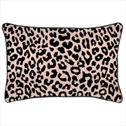 Buy Cushion Cover-With Black Piping-Jungle Peach-35cm x 50cm