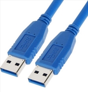 Buy Astrotek USB 3.0 AM-AM Cable - 28AWG - Blue - 1M